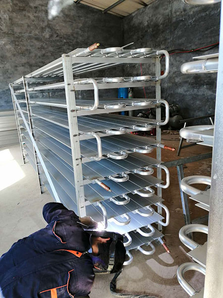 鋁排管焊接現場